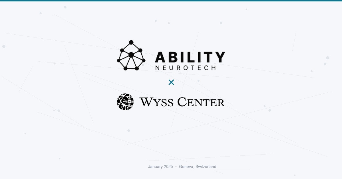 ABILITY Neurotech Launches as Spin-Out from the Wyss Center